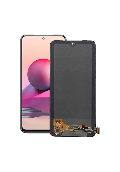 Xiaomi Uyumlu Redmi Note 10s 4g Lcd Ekran Dokunmatik Siyah Çıtasız Oled