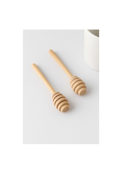 Ahşap Bal Kaşığı Seti 2 Li 16,5 Cm