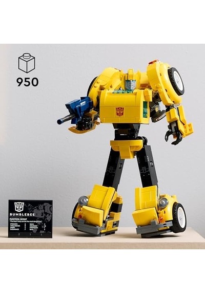 Bumblebee 10338 - Yetişkinler İçin Koleksiyonluk Robot Aksiyon Figürü Yapım Seti 950 Parça