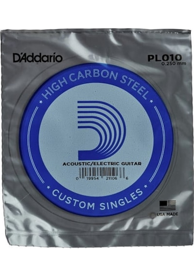 Daddario Pl010 Elektro Ve Akustik Tek Tel