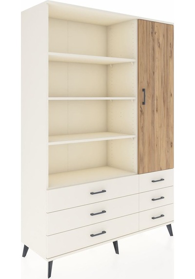 Hyperion Dolap 8 Raflı 6 Çekmeceli Tek Kapaklı 132x44x195 Ay... Aytaşı Hyperion Dolap 8 Raflı 6 Çekmeceli Tek Kapaklı 132x44x195 Ay... Aytaşı