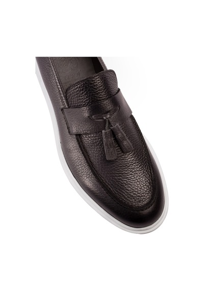Deery Hakiki Deri Gri Comfort Erkek Loafer Ayakkabı Gri (539893365) Gri