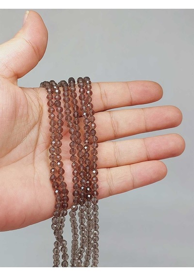 Dumanlı Kuvars Taşı Dizi 4mm 51248 Çok REnkli