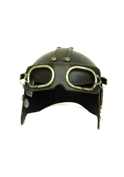 Dekoratif Metal Pilot Kaskı Biblo Vintage Dekoratif Hediyelik