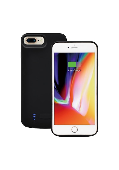 Apple Uyumlu iPhone 6 Plus Zore 6000 Mah Şarjlı Kılıf-siyah