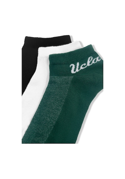 Ucla Adelıta 3'lü Siyah-yeşil-beyaz Uzun Jakarlı Pamuk Standard Fit Unisex Çorap