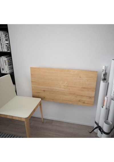 Asra Trend DMM-02 %100 MDF 90x50 cm Duvara Monte Katlanır Masa Safir Meşe Çalışma ve Yemek Masası Asra Trend DMM-02 %100 MDF 90x50 cm Duvara Monte Katlanır Masa Safir Meşe Çalışma ve Yemek Masası