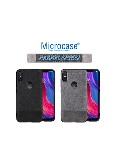 Microcase Xiaomi Mi 8 Se Fabrik Serisi Kumas Ve Deri Desen Kilif 377447626