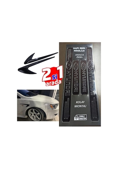 Hyundai Tucson Uyumlu Kapı Eşiği + Çamurluk Vent