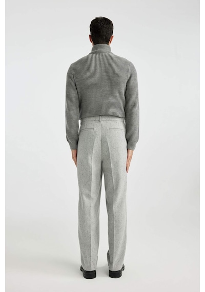 DeFacto Klasik Pantolon Wide Leg Basic Düz Geniş Bol Paça B9492AX23WNGR377