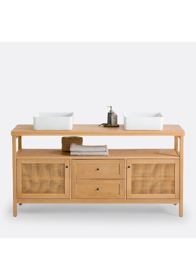 Altea Rattan Detaylı Çok Amaçlı Büfe, Konsol Ahşap