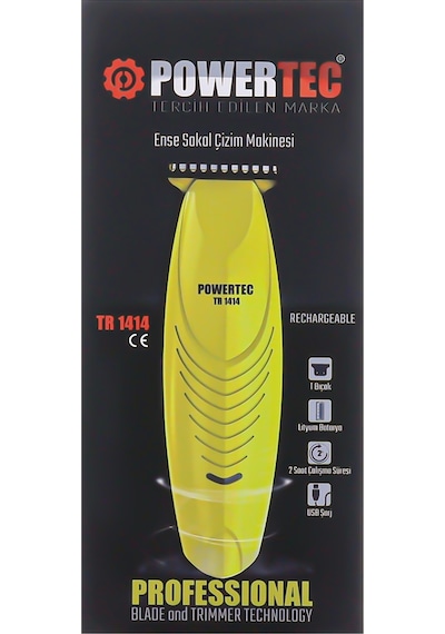 Powertec TR-1414 Sakal Tıraş Ense Makinesi