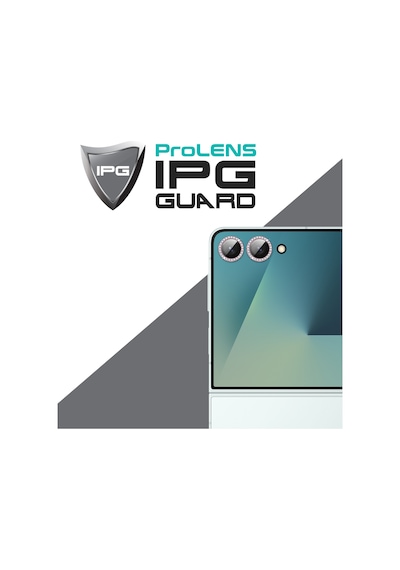 Samsung Galaxy Uyumlu Z Flip 7 İçin Ipg Prolens Kamera Lens Koruyucu Elmas Taş Çerçeveli, Kırılmaz Cam Pembe