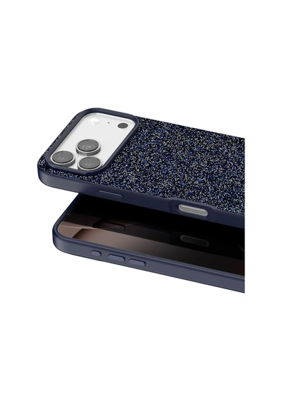 Sptmgldı Onegif Apple Apple iPhone Uyumlu  17 Pro Max Bright Simli Kapak - Mavi
