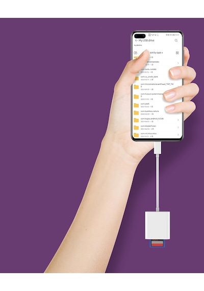 Nk1023 2'si 1 Arada Telefon Ve Pad İçin Type-c Den Sd Karta Otg Sd/tf Bellek Dönüştürücü Tak Ça