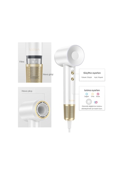 Laifen Swift Premium Saç Kurutma Makinesi- Golden White