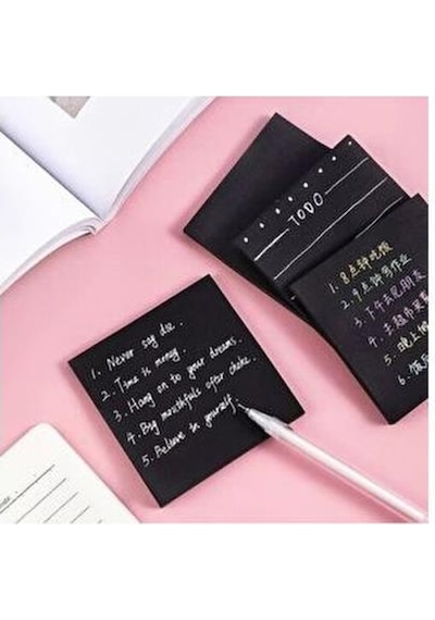 Ofisinn Siyah Yapışkanlı Kare Not Kağıdı Postit 75x75 Siyah Postit 50 Yaprak