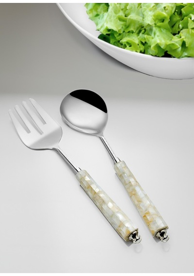 The Mia Pearl Salata Servis Takımı 2 Parça