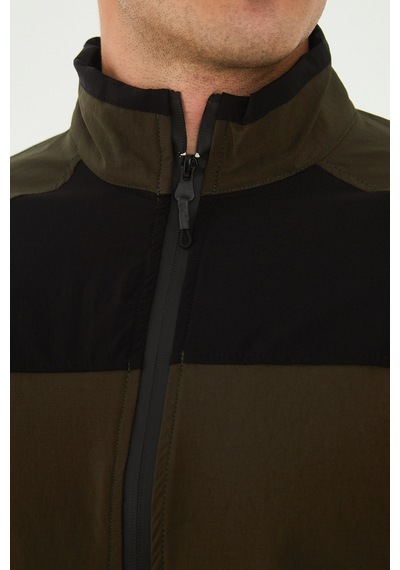 Camp Scoutland Camp260 Outdoor Tactical Su İticili Erkek Fermuarlı Taktik Sweatshirt Haki