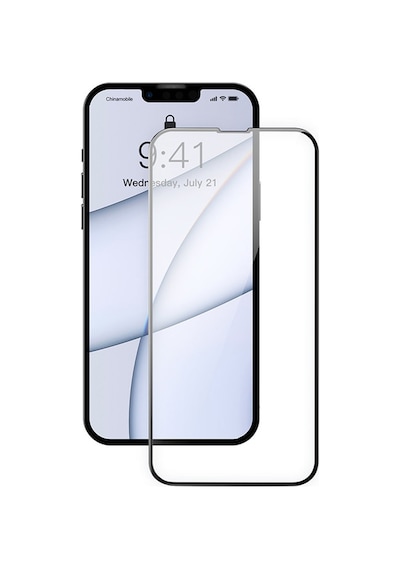 Baseus Apple Uyumlu   iPhone 13 Pro Max 6.7 0.3mm Tempered Full-glass Cam Ekran