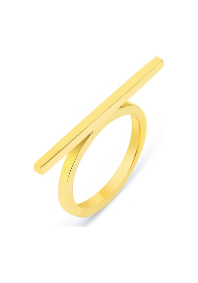 Kuyumcudukkani Elişi Çubuklu Taşsız Yüzük-10361-g Gold