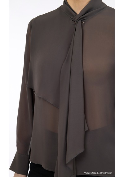 Yargıcı Regular Bisiklet Yaka Uzun Kol Bluz 26kkbl6039x 059 Antrasit