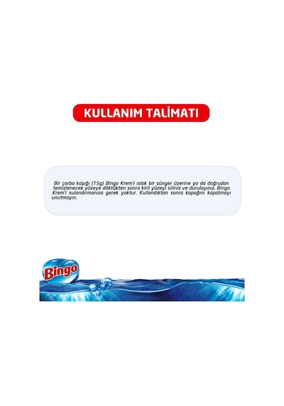 Bingo Krem Mutfak Yüzey Temizleyici Limon Kokulu 750 ML