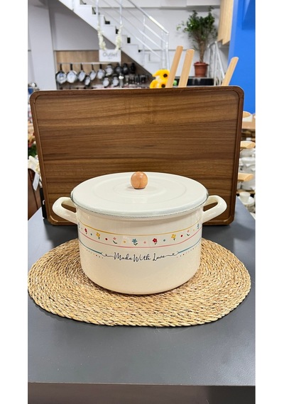 Made Wıth Love Emaye Kızartma Tenceresi - 24 Cm Çok Renkli