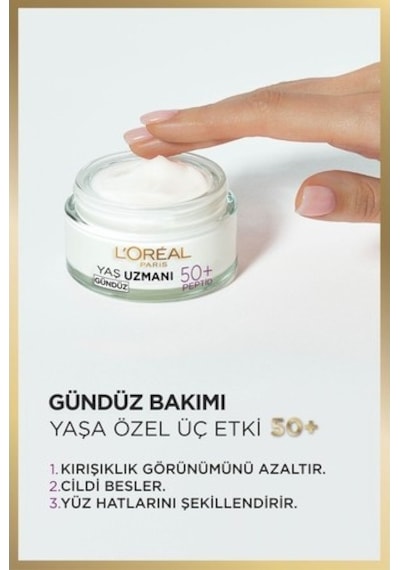 L'Oréal Paris  50+ Peptid   Yenileyici Gündüz Kremi 50 ML