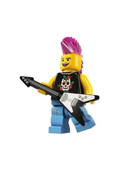 LEGO Minifigür Seri 4 8804 Punk Rocker