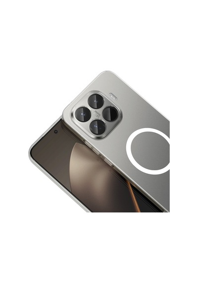 Vendas Xiaomi 15t Pro Kamera Korumalı M-safe Şarj Özellikli Şeffaf Zore London Sert Pc Kapak + Hayalet Ekran Koruyucu Şeffaf