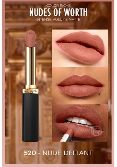 L'Oreal Paris Color Riche Intense Volume Matte Ruj 520 Nude Defiant