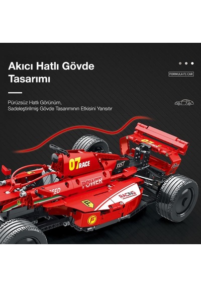 Reobrix Racing Car Static Edition Ferrari F1 11007 Brick Yapım Seti