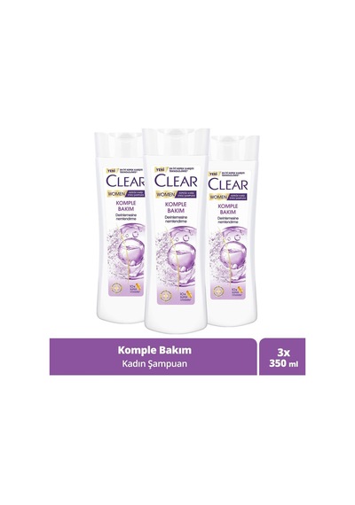 Women Kepeğe Karşı Etkili Şampuan Komple Bakım 350 Ml X3