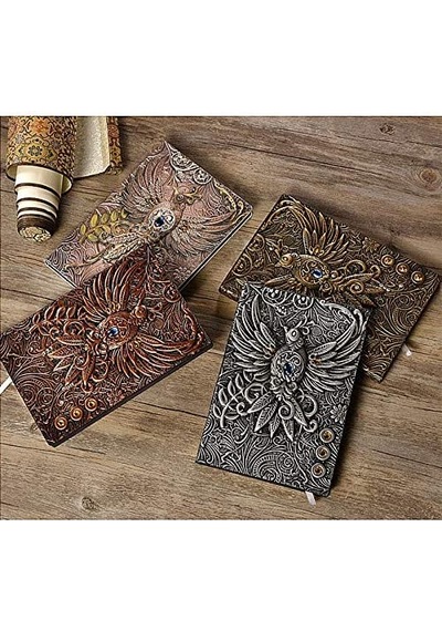 Deri Defter 3D Kabartmalı Adam-Bronz