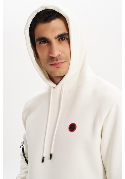 AR-MA Arma Erkek Regular Fit 3 İplik Şardonlu Kanguru Cepli Kapüşonlu Sweatshirt Pamuk Polyester Karışımı K30254629202 Ekru AR-MA Arma Erkek Regular Fit 3 İplik Şardonlu Kanguru Cepli Kapüşonlu Sweatshirt Pamuk Polyester Karışımı K30254629202 Ekru
