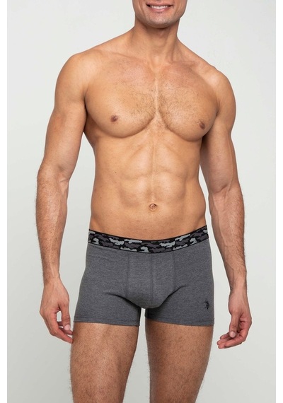 U.S. Polo Assn. Erkek Antrasit Melanj 2 Li Boxer 80346