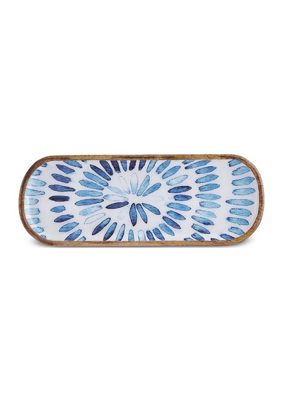 Karaca Mango Servislik Mavi 30x12 Cm Mavi