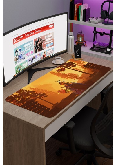 Risk Of Rain Kaymaz Dikişli Kauçuk Oyuncu Mousepad V1 - 90x40 Xxl Gaming Mouse Pad Fare Altlığı