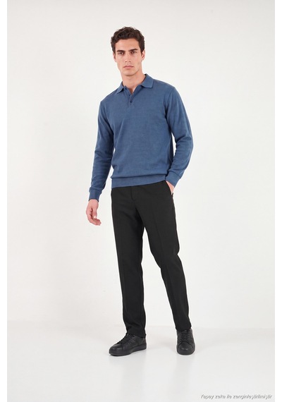 Buratti Normal Bel Regular Fit Düz Paça Pantolon Erkek Pantolon 6843703 Siyah Buratti Normal Bel Regular Fit Düz Paça Pantolon Erkek Pantolon 6843703 Siyah