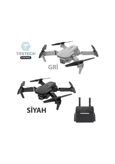Çift Kameralı Drone Led Işıklı Wifi App Ve Uzaktan Kumanda Kontrollü Quadcopter Katlanabilir Şarjlı