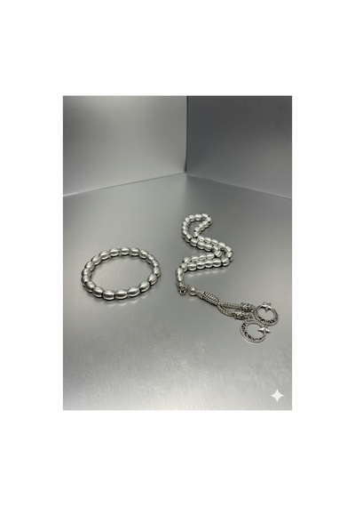 Minimalist Alüminyum Tesbih & Bileklik Set