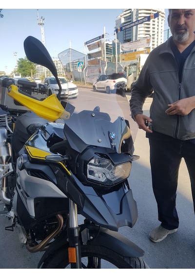 2018-24 Bmw F750 Gs Uzun Ön Cam Açık Füme Zeus 4Mm 52Cm F 750Gs