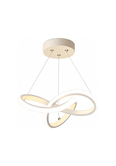 Aura Beyaz Ultrapower Led Avize, Modern Sarkıt Tasarım, Alüminyum Gövde, 6500k Beyaz Işık, 36w, 25 Cm Çap, Ayarla Çok Renkli