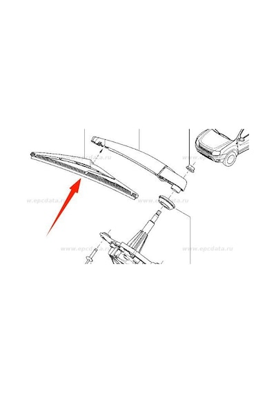 Peugeot 5008 Arka Cam Silecek Kolu 2009-2017 1635157180 Ar35pc 1.6 Hdı