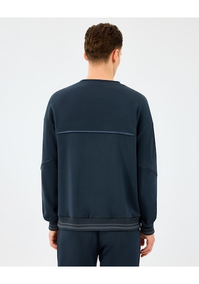 Skechers M Crewneck Sweatshirt Erkek Siyah Sweatshirt S2520229-3817 Siyah