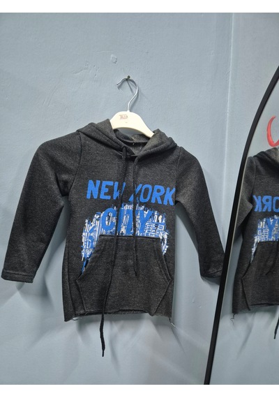 Güneş Kids Çocuk Sweatshirt Koyu Gri Melanj