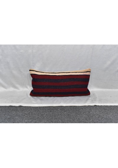 Zehra Abla Halı Yeni El Dokuma Dekoratif Lumbar Kilim Kırlent Yastık Kılıfı 6171