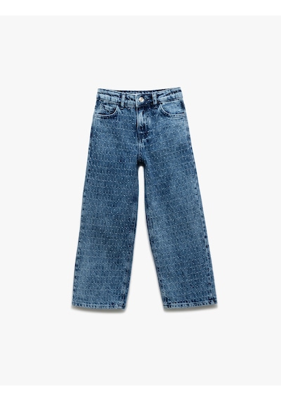 Koton Pamuklu Geniş Paça Denim Pantolon Lıght Indıgo 5skg40119ad Açık Mavi Koton Pamuklu Geniş Paça Denim Pantolon Lıght Indıgo 5skg40119ad Açık Mavi