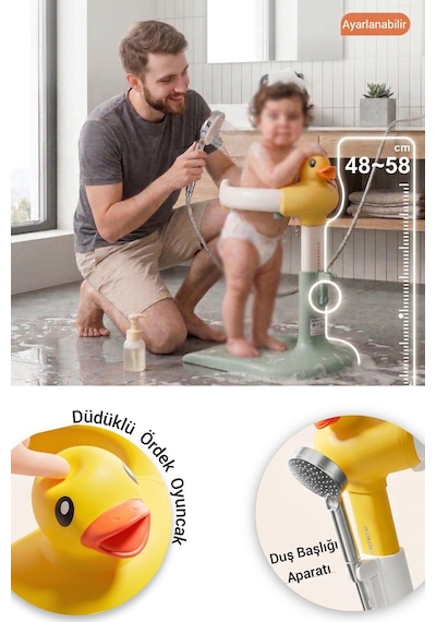 Wellgro Holdme Bebek Banyo Duş Standı Yeşil